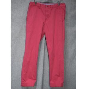 Polo Ralph Lauren Men’s Pink Stretch Straight Fit Chino Pants 32x32 Cotton